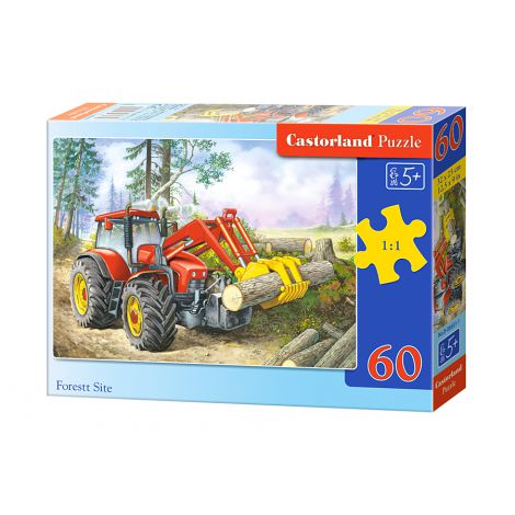 Puzzle Castorland 60el Traktor leśny